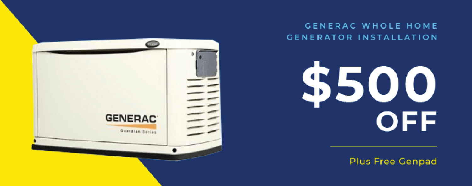 Generac whole home generator installation