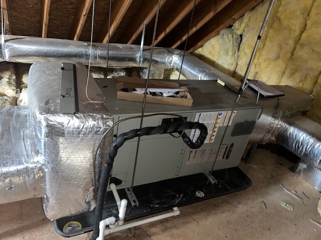 HVAC Unit In Attic