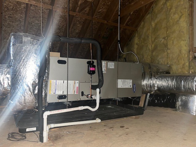 HVAC Unit In Attic